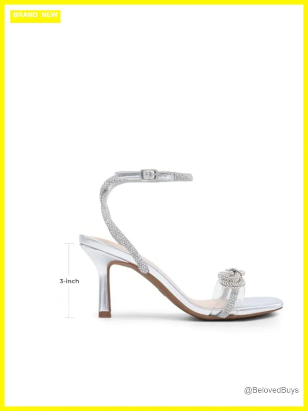 Rhinestone Strappy Ankle Strap Low Heel Sandals Square Toe Stiletto Dress Shoes